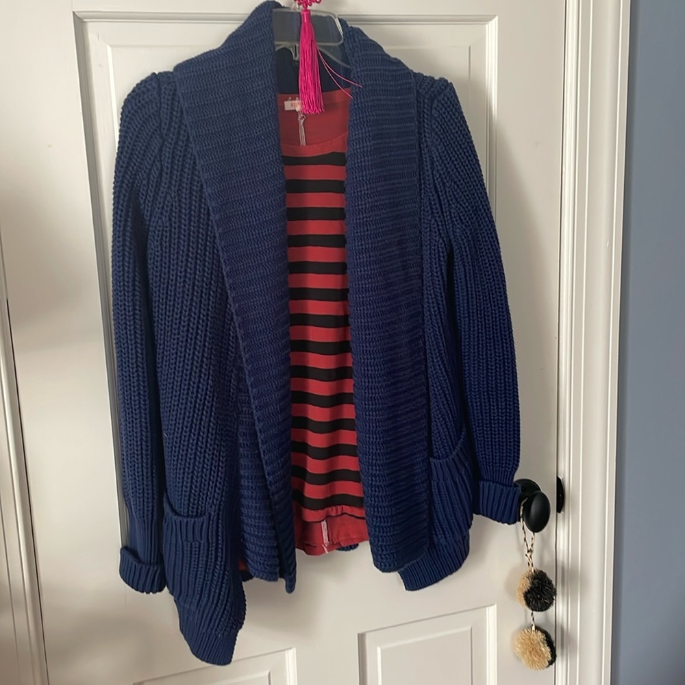 Gorgeous coastal preppy heavy cotton J.Crew sweater S 💋